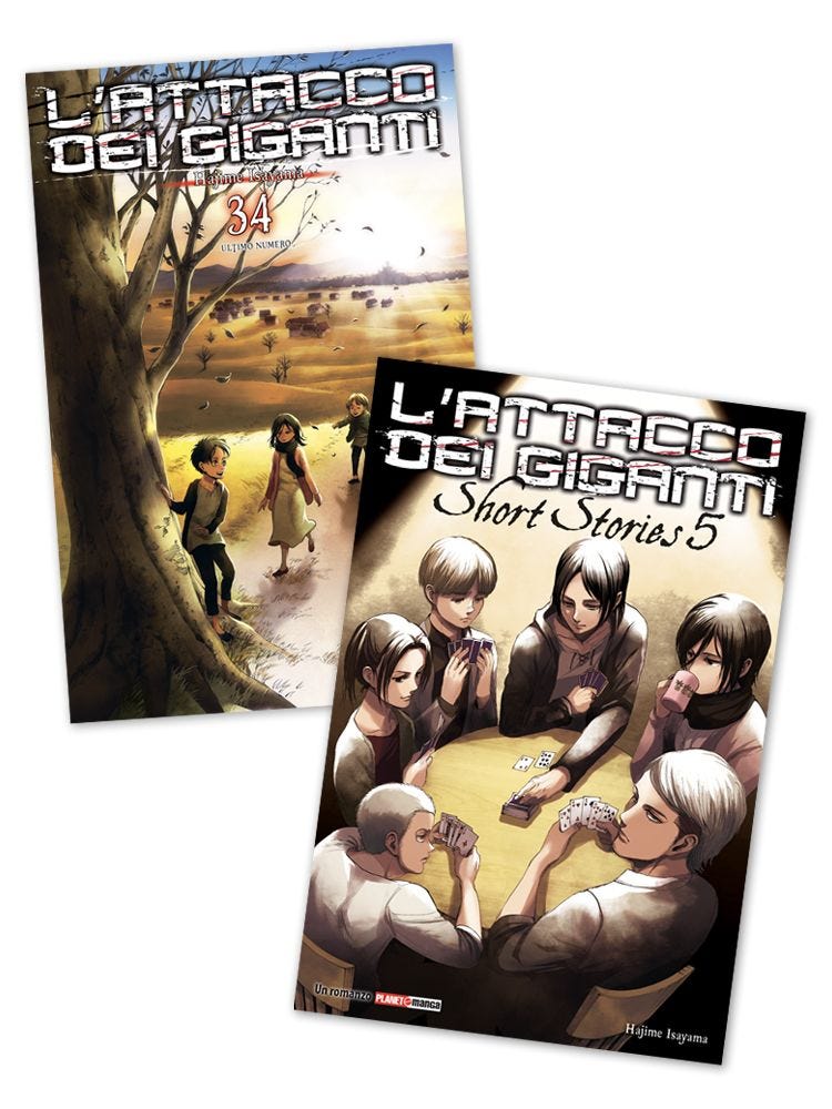 Planet Manga Italiano Variant Bundle The Beginning Panini Comics Fumetto L/'Attacco dei Giganti N° 34